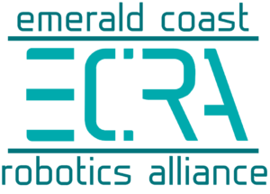 Logo for ECRA, the Emerald Coast Robotics Alliance